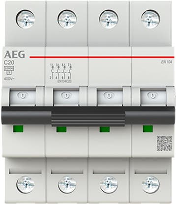 Installatieautomaat 4P C Kar. 20A, 10kA, Ophalen of Verzenden, Nieuw, Groepenkast