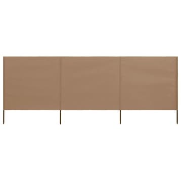 Terras windscherm stof/hout 400x160cm - Outlet 72% goedkoper, Ophalen of Verzenden, Gebruikt