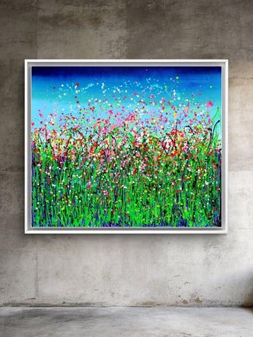 Tiberiu Soos (1977) - 140x120 cm - Colorful Magic Meadow -