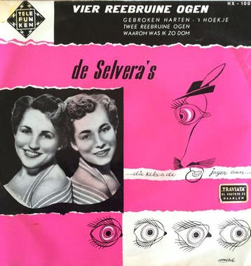 vinyl single 7 inch - De Selveras - Vier Reebruine Ogen, Cd's en Dvd's, Vinyl Singles, Verzenden, Zo goed als nieuw, 7 inch, Pop
