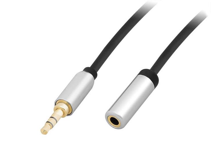 3,5 inch Jack Male naar 3,5 inch Jack Female Verlengkabel 1, Audio, Tv en Foto, Audiokabels en Televisiekabels, Minder dan 2 meter
