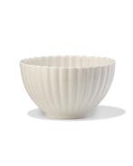 HEMA Kom Ø12cm Trend aardewerk wit bloem, Verzenden, Nieuw