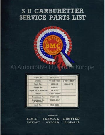1963 - 1968 MG MGB ONDERDELENHANDBOEK ENGELS, Auto diversen