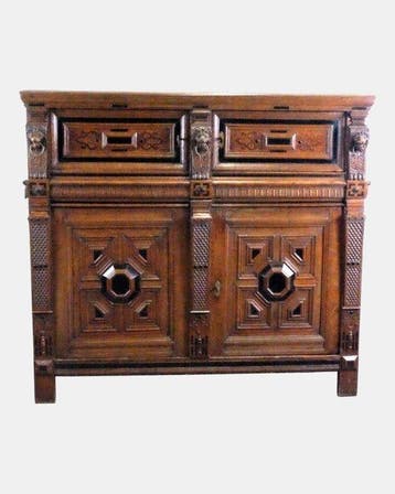 Zeeuwse kast - Kast - eiken, ebben en palissander