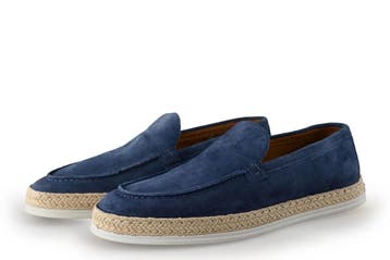 Stefano Lauran Loafers in maat 42 Blauw, Kleding | Heren, Loafers, Zo goed als nieuw, Stefano Lauran, Verzenden