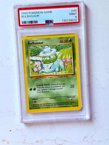 Pokémon - 1 Graded card - Bulbasaur 44 - PSA 9 - Various, Nieuw