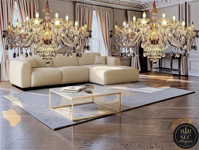 SLC Illumina - MG - Kroonluchter (2) - Elite18L - Kristal -, Antiek en Kunst, Kunst | Designobjecten