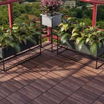 Houten terrastegels Alliste vlonder set van 10 acacia 0,9 m², Verzenden, Nieuw