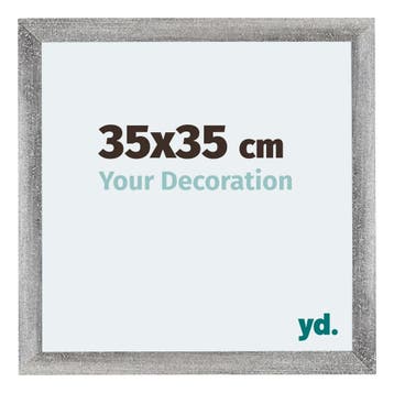 Fotolijst 35x35 cm - Grijs Geveegd - MDF - Mura, Verzenden, Nieuw