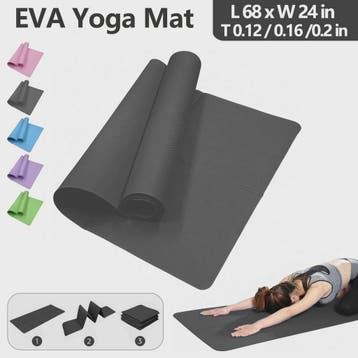 Opvouwbare Yogamat van EVA - Eco-vriendelijk, Draagbaar & An, Verzenden, Nieuw