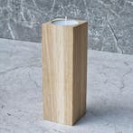HOCHO Eikenhouten Waxinelichthouder – 50x50x150 mm – Ele, Ophalen of Verzenden, Nieuw