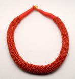 Koraal - Vintage Rood Koraal - Slangenstijl Boho - 49,7 g -