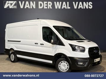 Ford Transit | 2.0 TDCI 130pk L3H2 Euro6 Airco |, Auto's, Bestelauto's, Gebruikt, Euro 6, Wit, Dealer onderhouden