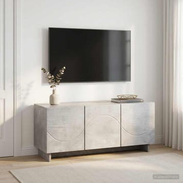 vidaXL tv-meubel 90 x 34,5 x 40 cm Betongrijs Bewerkt hout, Huis en Inrichting, Kasten | Televisiemeubels, Verzenden, Nieuw, 50 tot 100 cm