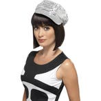 Feestartikelen zilveren disco/70s verkleed petje voor dame.., Verzenden, Nieuw