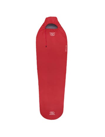 Highlander mummyslaapzak Zeta 100 Scarlet Red 10°C - Rood, Caravans en Kamperen, Verzenden, Nieuw