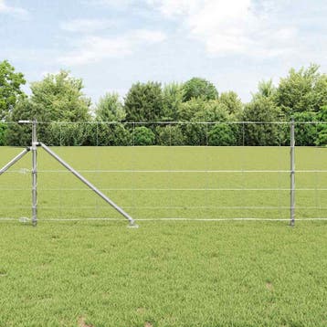 vidaXL Gecombineerd draadhek met spikes 100 x 0,8 m, Verzenden, Nieuw, IJzer