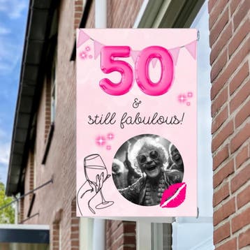 XXL Raambord 50 jaar Sarah - Personaliseerbaar met foto, Verzenden, Nieuw, Versiering, Abraham of Sarah