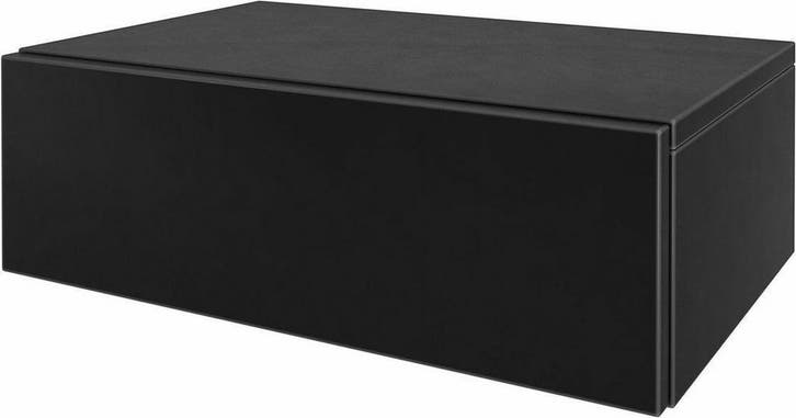 Hoppa! NANNAC002 Frisco Nachtkastje Zwart van 29 voor 15, Huis en Inrichting, Slaapkamer | Nachtkastjes, Nieuw, Ophalen of Verzenden