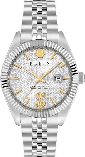 Philipp Plein PWMFA0725 Date Superlative horloge, Sieraden, Tassen en Uiterlijk, Horloges | Heren, Overige merken, Staal, Verzenden