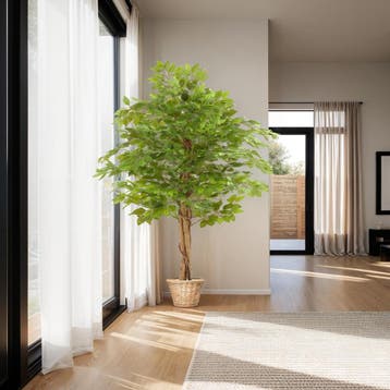 Kunst ficusboom Fida, realistische textuur - 160 cm, Verzenden