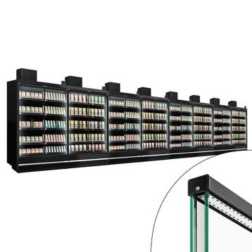 GGM Gastro | (8 stuks) Supermarkt-Wandkoelmeubel - 15000mm -, Verzenden, Nieuw