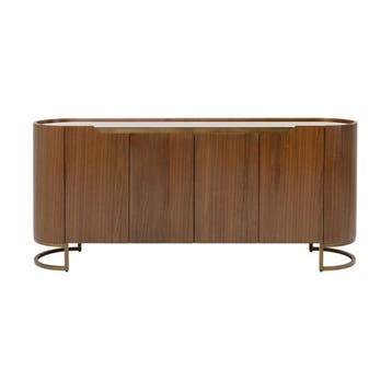 *WOONWINKEL* Kare Design Giorgio Ovaal Dressoir Walnoot En M, Verzenden, Nieuw