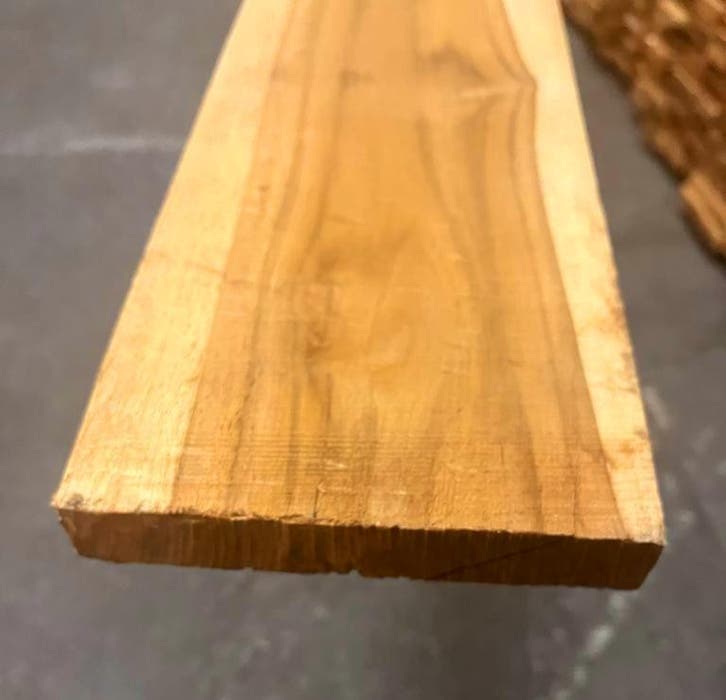 teakhouten planken, Doe-het-zelf en Verbouw, Hout en Planken, Overige houtsoorten, 200 tot 250 cm, 25 tot 50 mm, Nieuw, Plank