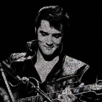 David Law (1967) - Crypto Elvis XIII - Format XL 60x60