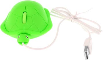 Kindermuis Schildpad groen bedraad, Nieuw