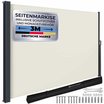 Windscherm uittrekbaar - Oprolbaar - Uitschuifbaar - Camping, Verzenden, Zo goed als nieuw