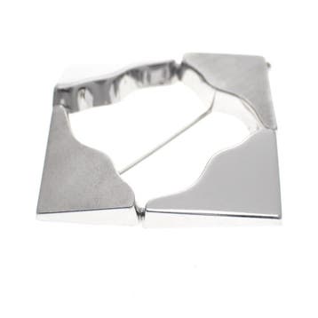 Witgouden design broche, Ophalen of Verzenden, Gebruikt, Goud, Goud