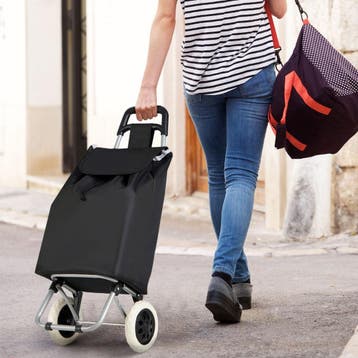 2dekans | Coast Boodschappentrolley - Max. 35 kg - Zwart, Ophalen of Verzenden, Zo goed als nieuw