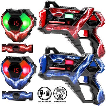 Lasergame set voor kinderen - 2 Laserguns &amp; vesten &amp;, Ophalen of Verzenden, Nieuw