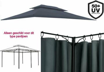 Set Dak en Wanden Antraciet - 360 x 260 - Paviljoen 6 pot..., Verzenden, Nieuw