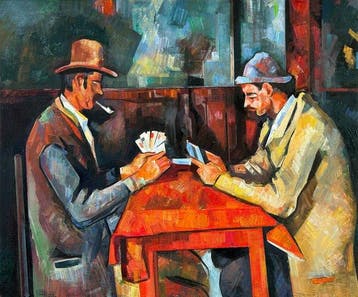 Li Zhe (1974) - After Paul Cezanne The card players
