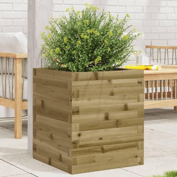 vidaXL Plantenbak 40x40x46 cm geïmpregneerd grenenhout, Verzenden, Minder dan 60 cm, Nieuw, Hout