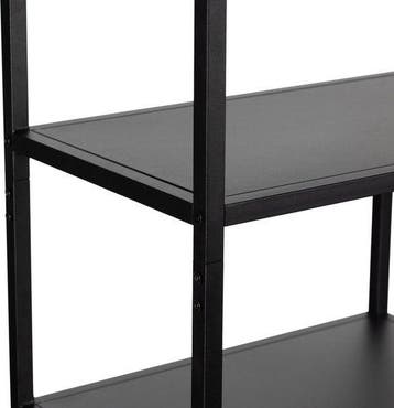 WOOOD Teun Vakkenkast - Metaal - Zwart - 188x85x35 cm, Huis en Inrichting, Verzenden, Nieuw