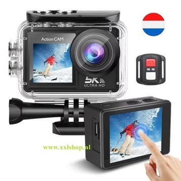 5K actioncamera sport action camera pro go 12 13 EIS touch *, Audio, Tv en Foto, Actiecamera's, Verzenden, Nieuw