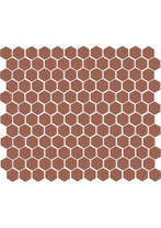 The Mosaic Factory Patterns Hexagon Terra Cotta Matt R11 |, Ophalen of Verzenden, Nieuw