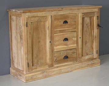 Teak dressoir twee deuren, drie laden, Huis en Inrichting, Ophalen of Verzenden, Nieuw
