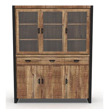 Buffetkast Mangohout Britt 160 cm, Huis en Inrichting, Kasten | Buffetkasten, Verzenden, Nieuw, Overige houtsoorten, Industriële meubels