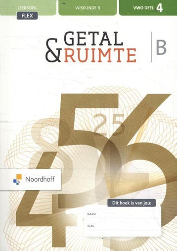Getal amp Ruimte vwo B deel 4 Leerboek flex 9789001736941, Zo goed als nieuw