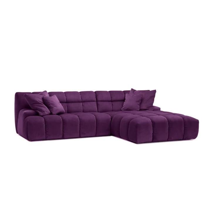 Loungebank Tynaarlo - loungebanken - Paars, Huis en Inrichting, Banken | Sofa's en Chaises Longues, 150 cm of meer, Nieuw, 250 tot 300 cm