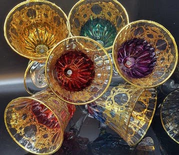 ISMIE LUX - Drinkservies - de beste ooit luxueuze gekleurde, Antiek en Kunst