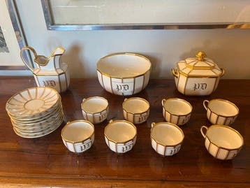Theeservies (19) - Porselein - Schneider et fils