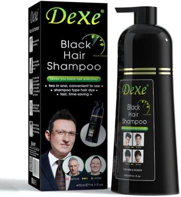 Dexe Black Hair Shampoo - 400ml, Ophalen of Verzenden, Zo goed als nieuw