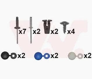 Montageset achterbumper geschikt voor Polo 6R/6C 2009-2017, Auto-onderdelen, Carrosserie en Plaatwerk, Volkswagen, Nieuw, Ophalen of Verzenden