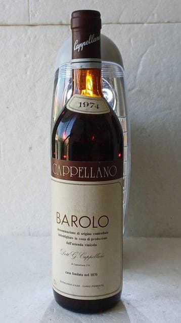 1974 Cappellano - Barolo - 1 Fles (0,75 liter), Verzamelen, Nieuw