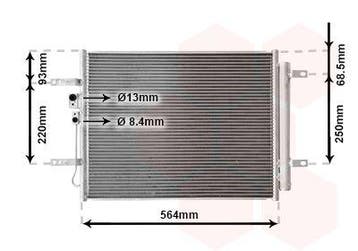Aircoradiateur / Condensor met droger - Kia Niro 16+ / ..., Verzenden, Nieuw